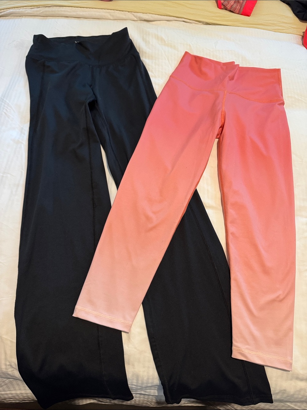 aerie Black & Peach Ombre High-Waist Leggings and ny&c black S